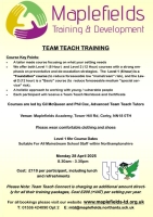 Team Teach Training 6 Hour  